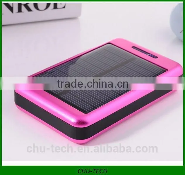 Dual USB output 10000mah solar charger for iphone ipad PSP samsung