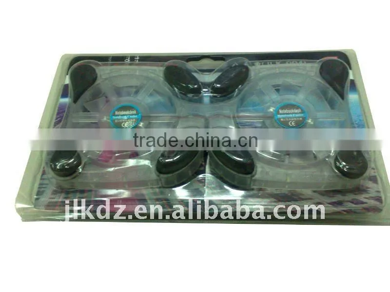blue led Transpatent flexible laptop cooling pad