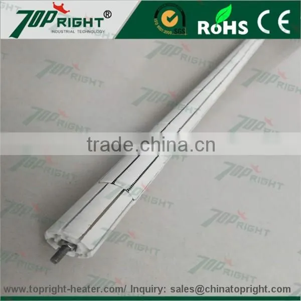 Heat Resistant Electric Cordierite Ceramic Bobbin tube Heater from Topright Industrial