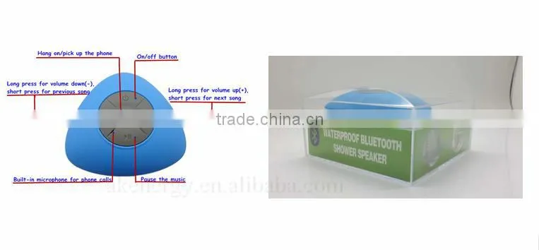 Hot-selling Wireless Waterproof Bluetooth Speaker Suction-cup
