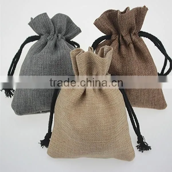 Stylish drawstring linen drawstring bag