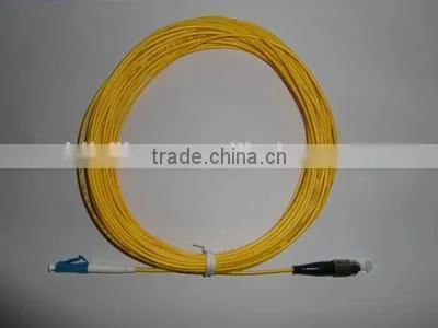 Yellow Color OM1 Fiber Optic Patch Cord With FC/LC Simplex Connector
