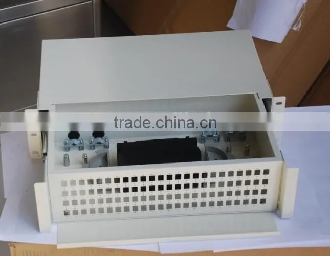 Black white Cold rolled carbon sheet steel Fibre optica patch panel sc/fc/lc connector patch panel