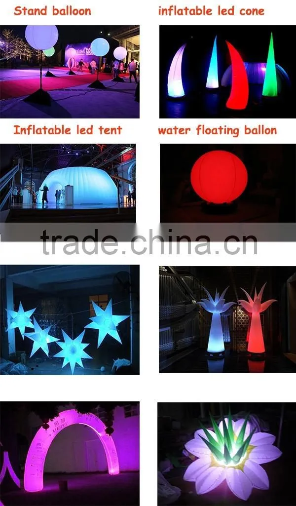 hot sale wedding stage decoration inflatable light column with LED / inflatable led pillar light for sale