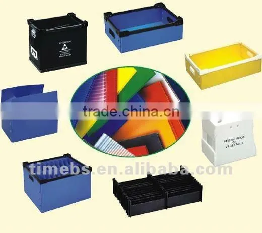 Transparent corflute fruit and vegetable box