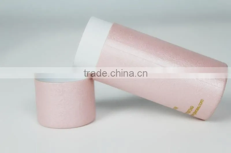 New design small kraft paper tube wholesale&Black matte carton tube with lids