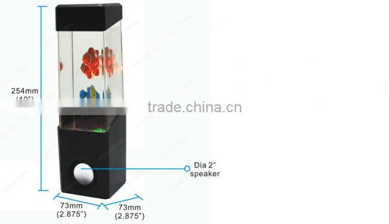 3.5mm Audio Input Led Color Changing Speaker,Jellyfish Dancing Water Lamp Speaker With Music Beats