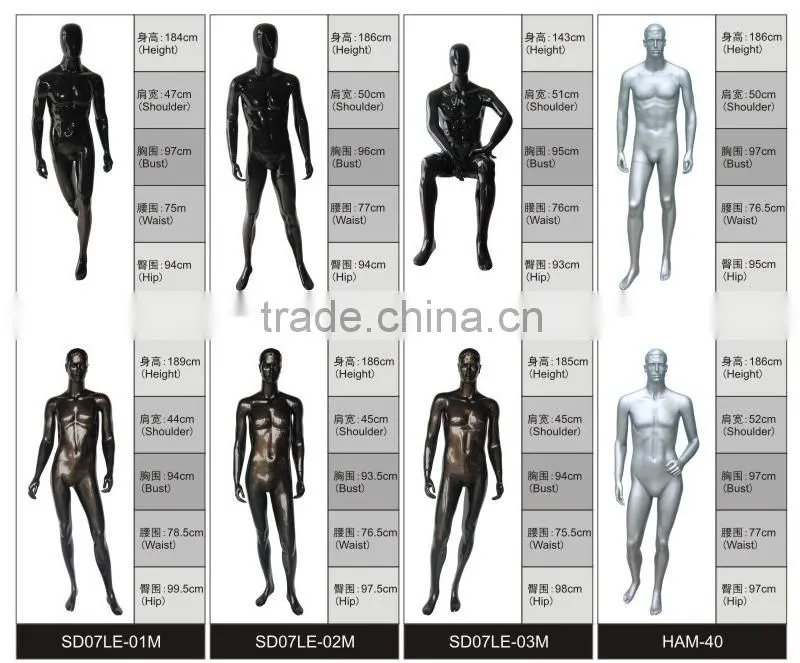 Wholesale custom unique black matte fiberglass fencing sports mannequins