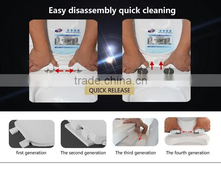 Western Urea d Shape Sanitary Soft Slow Close Toilet Seat