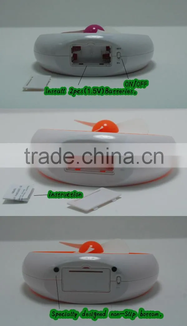 Colorful Portable Table USB Fan,PVC Box Packing Battery Fan,2014New Gift notebook fan.