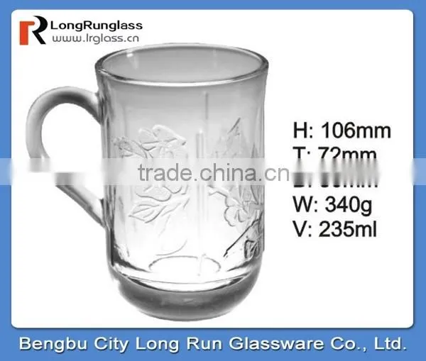 LongRun 8oz dinnerware transparent clear juice glass water glass milk glass with high quality