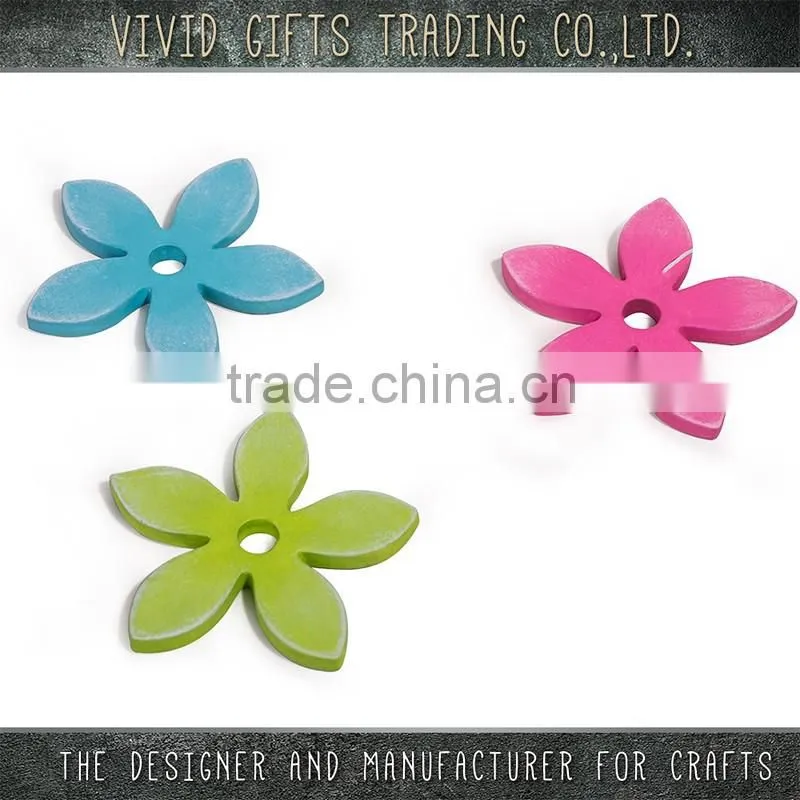 Ceramic five leaf flowers in more colors decoration