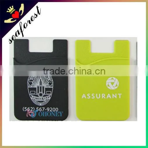 3M sticker silicone card pocket,silicon adhesive card holder,silicone smart wallet for promotion