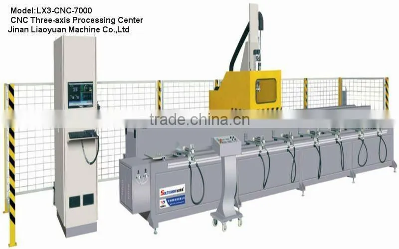 2012HOT SALE CNC Three-axis Processing Center for windows and doors