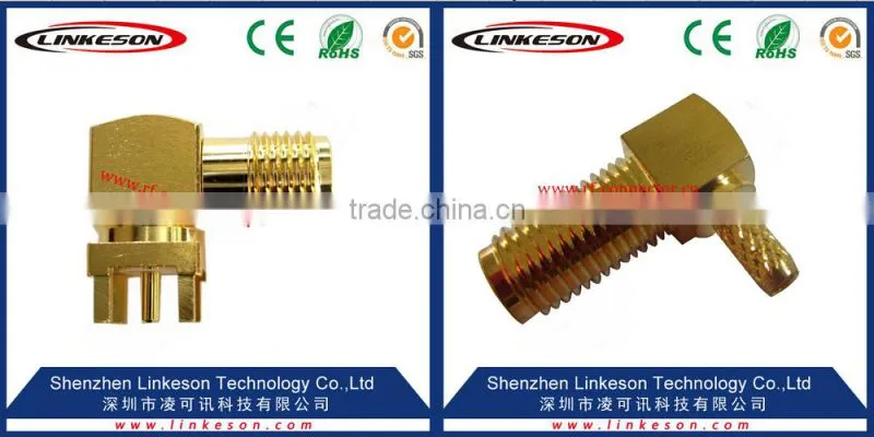 sma female pin right angle connector