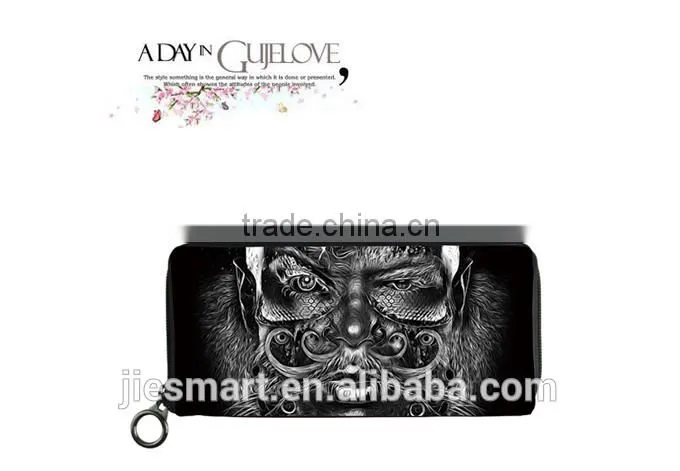 JSMART custom design long wallet sublimation microfiber printing
