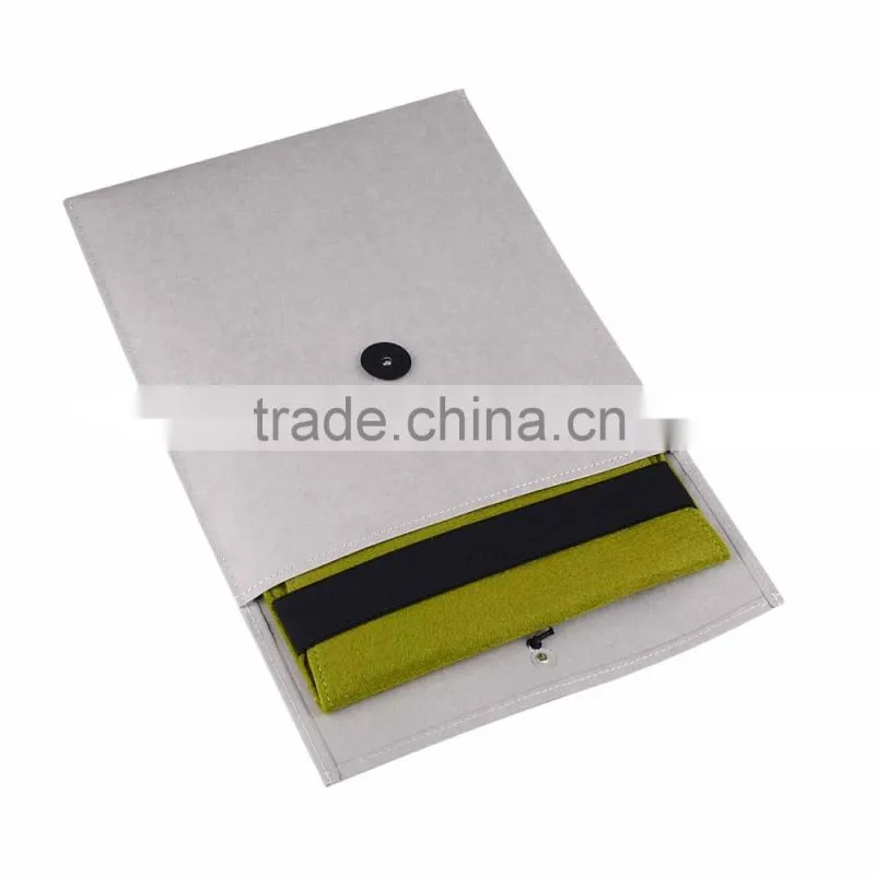 2016 new arrival !!! Fashional kraft PU mini/ultra-thin envelope file cover sleeve for Macbook air retin
