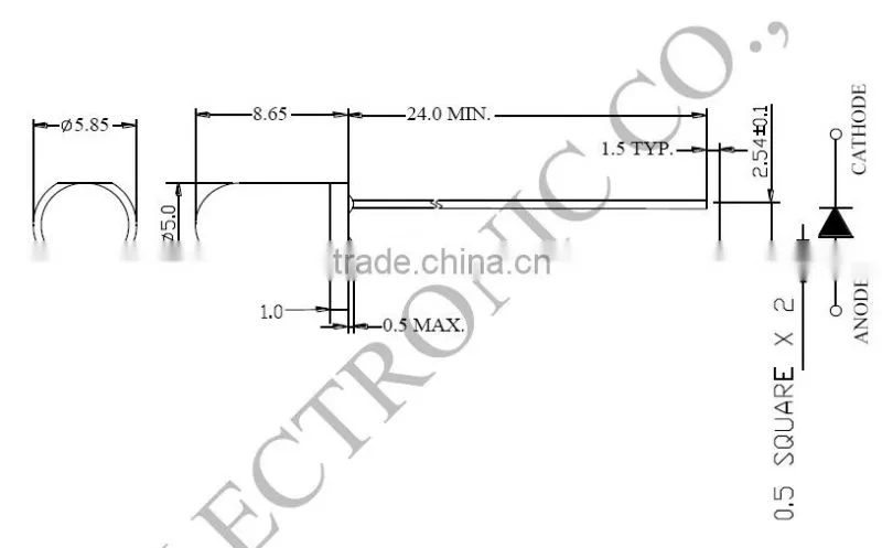 Top Quality High Radiant Power 3mm 5mm 940nm 850nm 830nm 810nm IR LED
