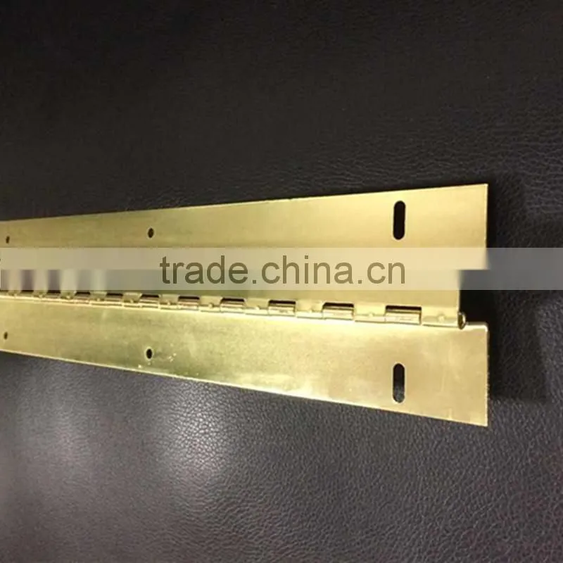piano long hinge , Special Brass Plated piano hinge,