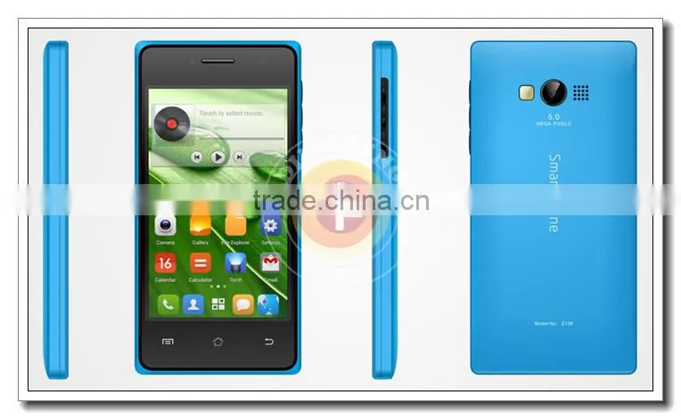 Alibaba Hot Item 4INCH WVGA Mtk6572M Unlocked Android 4.4 Wifi GPS Dual SIM 3G Mobilephones S136