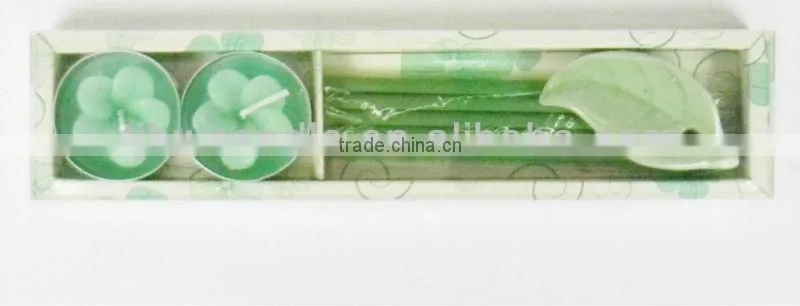 tealight candles with incense gift set