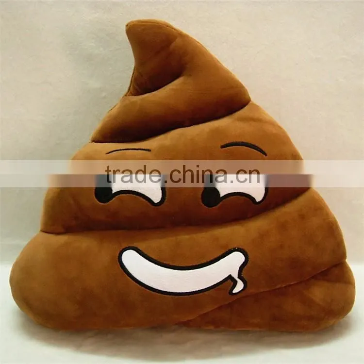 Cute Poop Shaped EmojI Poo Emoticon Soft stuffed Cushion Pillow
