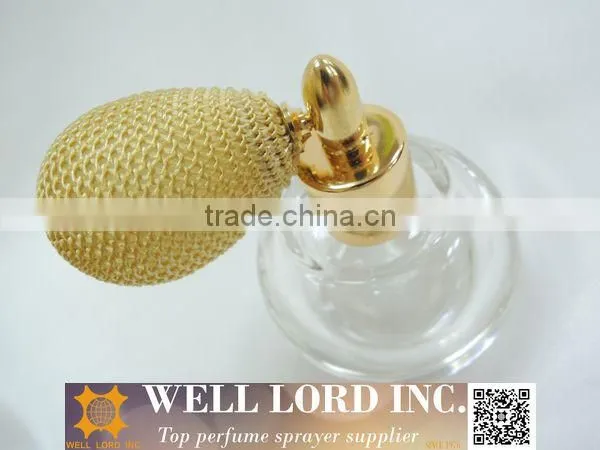 Aristocratic style golden bulb 50ml perfume bottle wedding gift