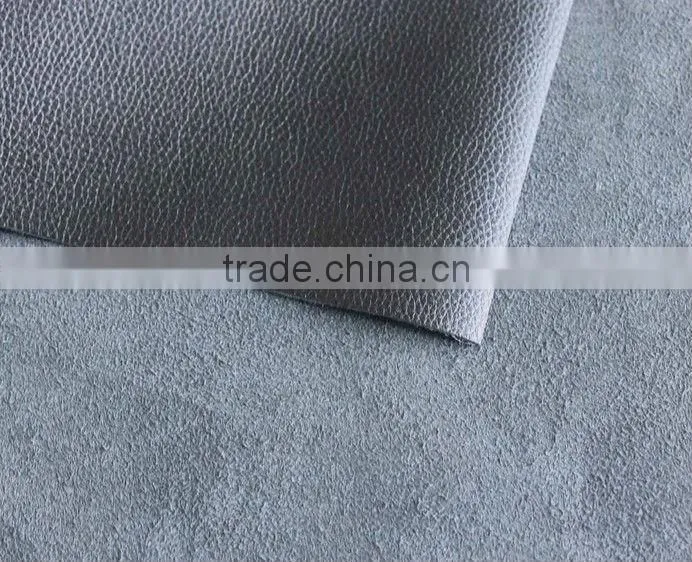 Microfiber base pu leather