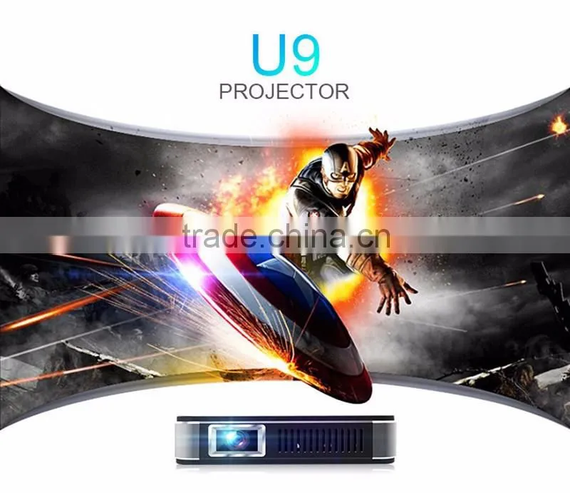2016 Cheap DLP U9 projectors LED Portable support full HD 1080 micro projector