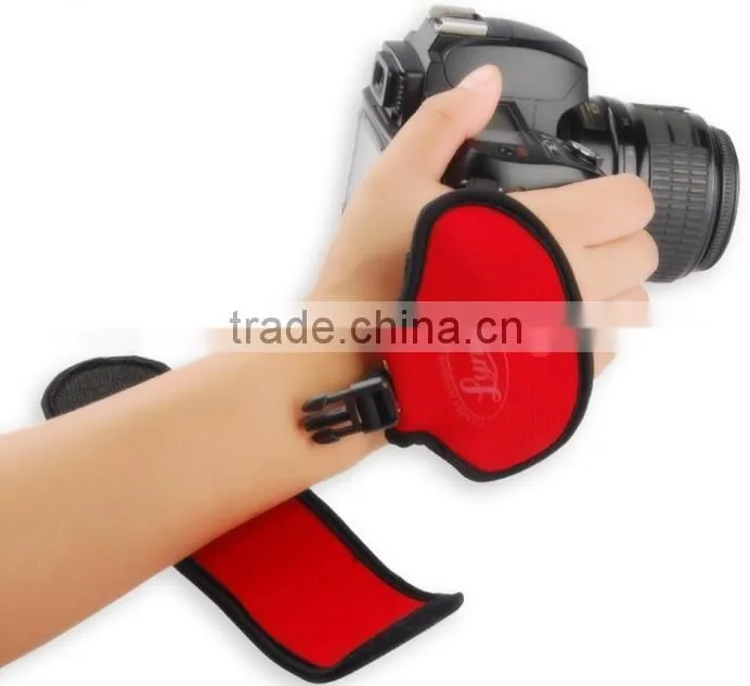 LYNCA manufacturer EF2 soft hand grip wrist strap black/red color for Canon Nikon Sory Pentax DSLR