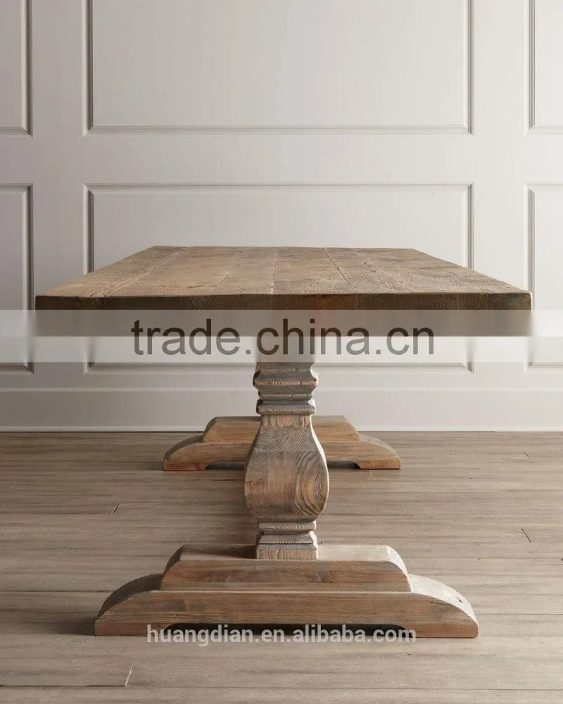 8 seater dining table industrial furniture wood table restaurant