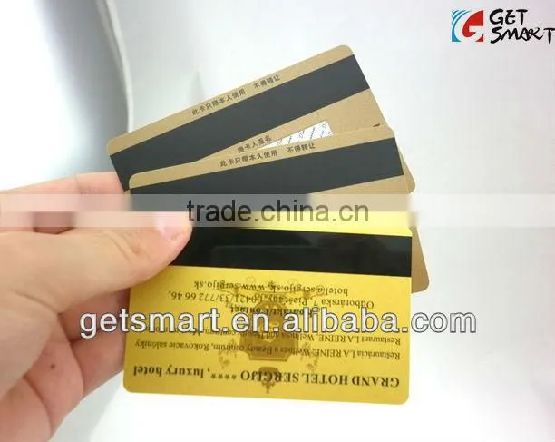Latest Beautiful Card!! Best Quality SGS Approval Gold Silk-Screen Printing Magnetic Strip PVC Business Card
