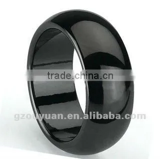 Hot Sell Men and Women Black Ceramic Wedding Band Ring