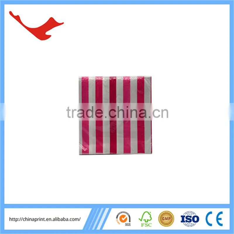 005 decorative printed paper napkins with customer design