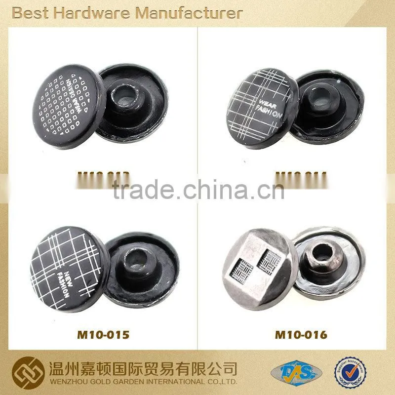 2014 new high quality custom alloy rivet for apparel ,bags,jeans with low price