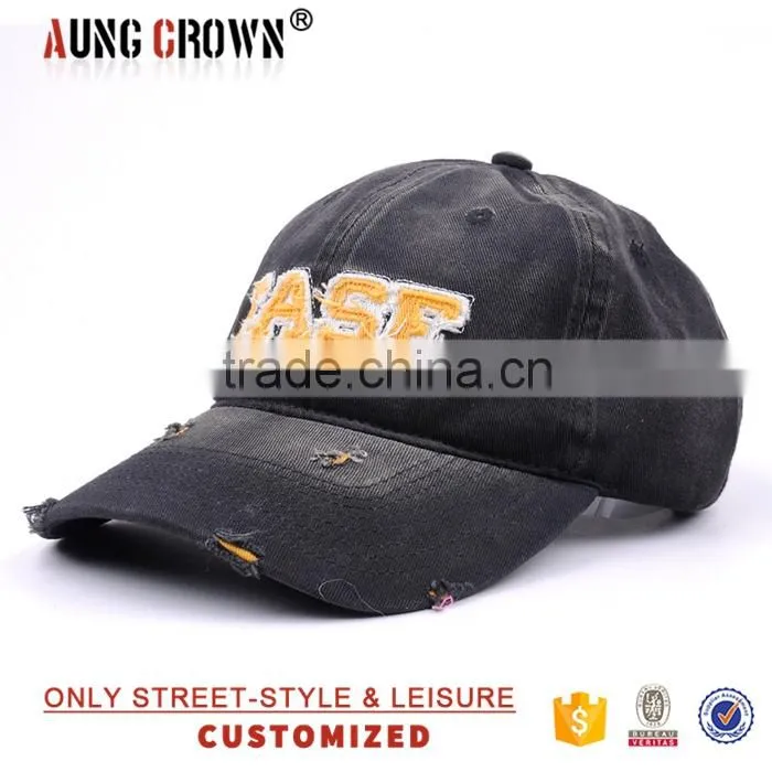 Applique wholesale custom cowboy baseball caps