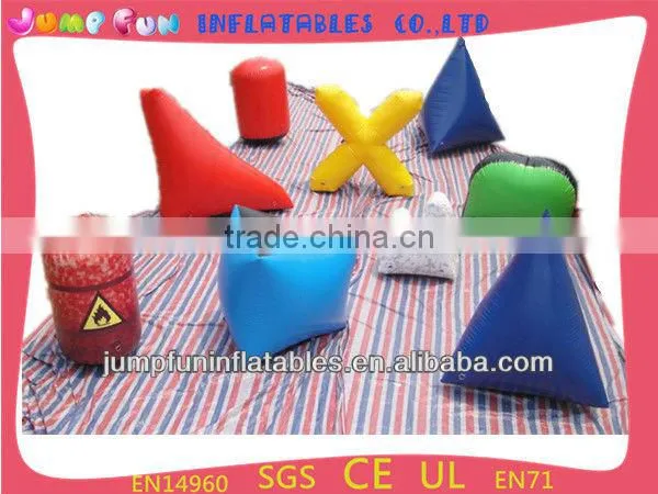 Plato 0.60mm pvc tarpaulin inflatable paintball bunker