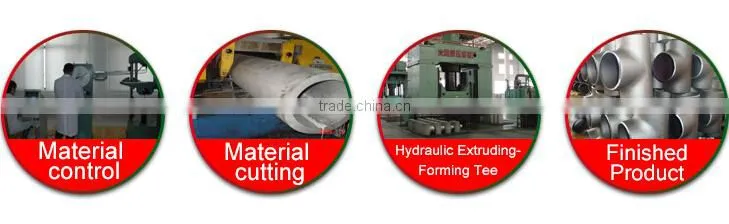 2016 high quality Butt welding carbon steel equal tee sch40