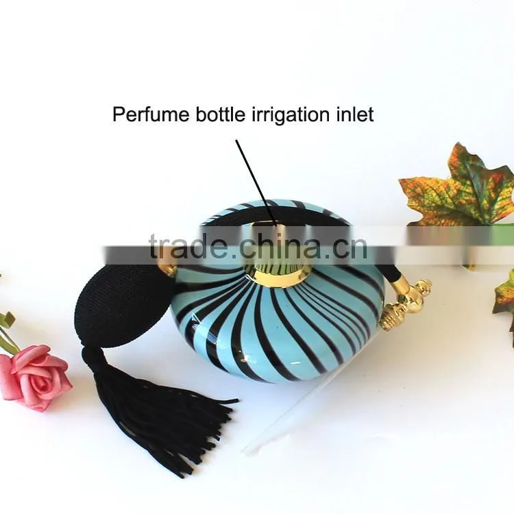 100ml Black Stripes Air Bag Perfume Bottle, Perfume Spray Packaging Gasbag Spray Pump