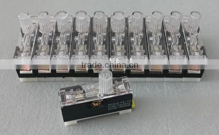FS101 Fuse Holder Glass Fuse 6X30mm