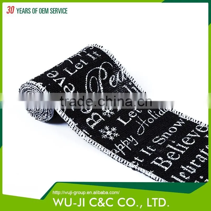 High quality natural jute ribbon burlap ribbon roll