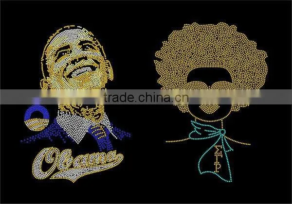 Hotfixs Lil Rebel-Wing Iron on Custom Rhinestone Transfers Design For T-shirt