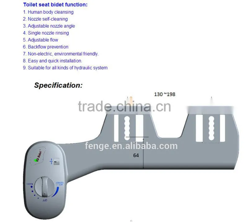 Fenge-Toilet Hot Water Bidet, water saving Bidet for Toilet Seat, advanced quality