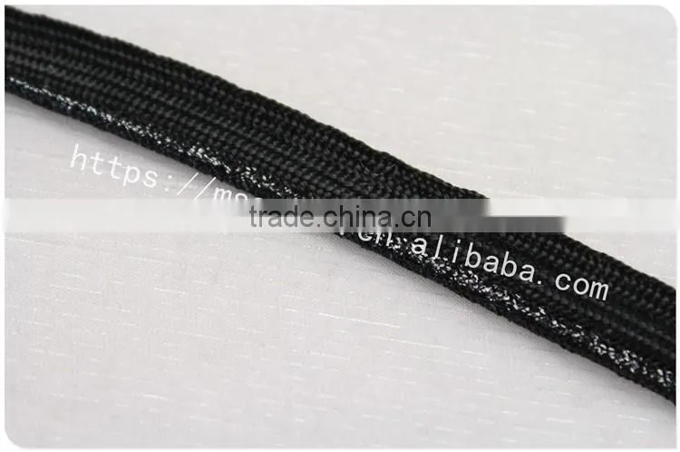 Hot selling fashion 1.2cm width brilliant plastic yarn lip cord trim wholesale