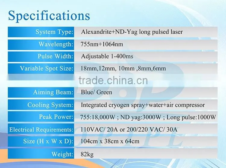755 alex alexandrite laser long pulse laser machine china manufacturer popipl