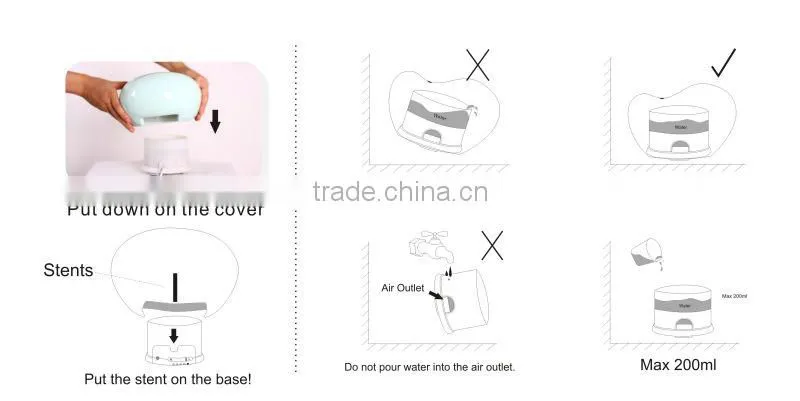2014 Ultrasonic Aroma diffuser Type and Manual Humidity Control plug in powered Essential oil Diffuser Wholesale