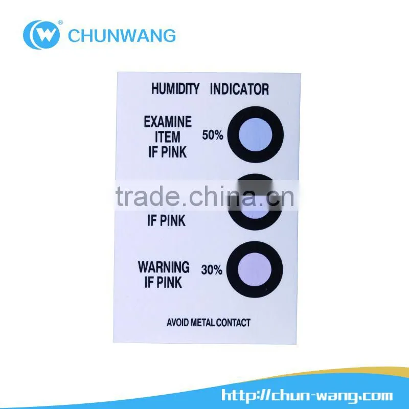 Best Selling Humidity Indicator Sheets for Packing Products