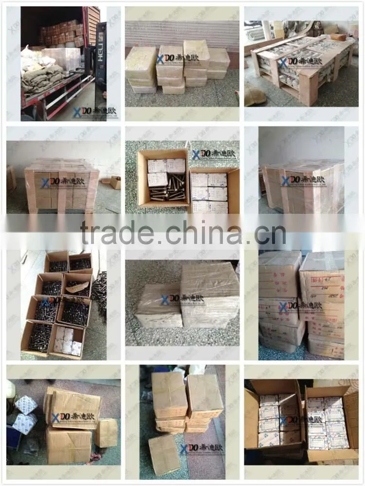 China supplier Hastelloy C22 stainless steel half thread hex bolts m40