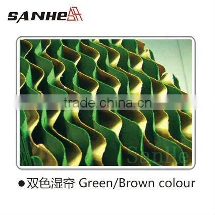 Greenhouse evaporative cooling pad