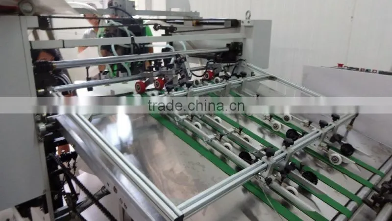 High efficiency laminated paper bag making machine